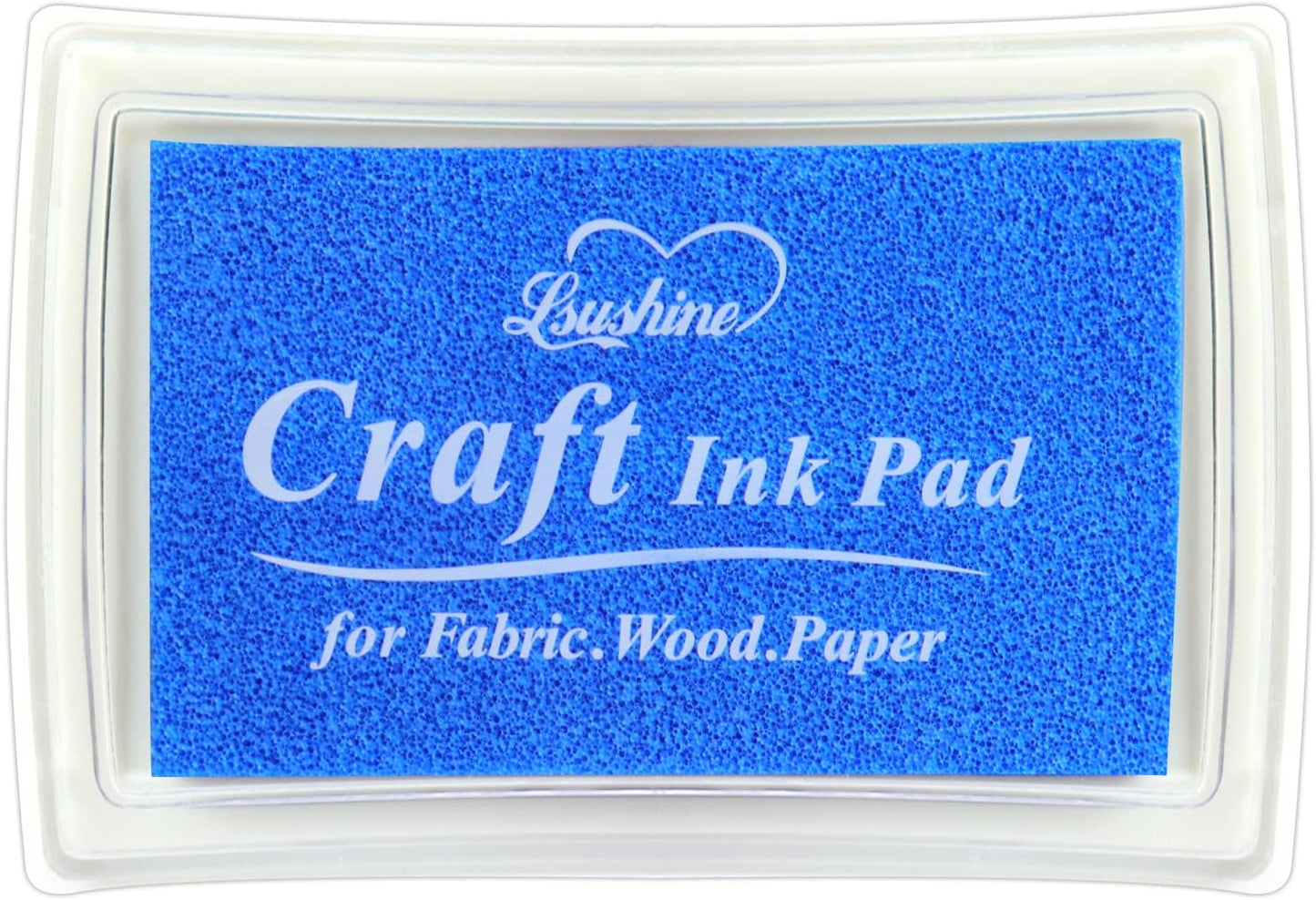 Craft Ink Pad for Rubber Stamps, Paper, Wooden, Fabric, Scrapbooking, Non-Toxic Finger Ink Pads for Kids (Light Blue)