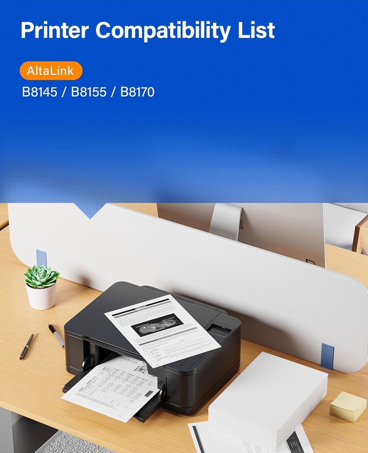 006R01771 AltaLink B8145 B8155 B8170 High Capacity Toner Cartridge Black 2-Pack Replacement for Xerox 006R01771 Toner Compatible with Xerox AltaLink B8145 B8155 B8170 Laser Printer Ink All-in-One Copy