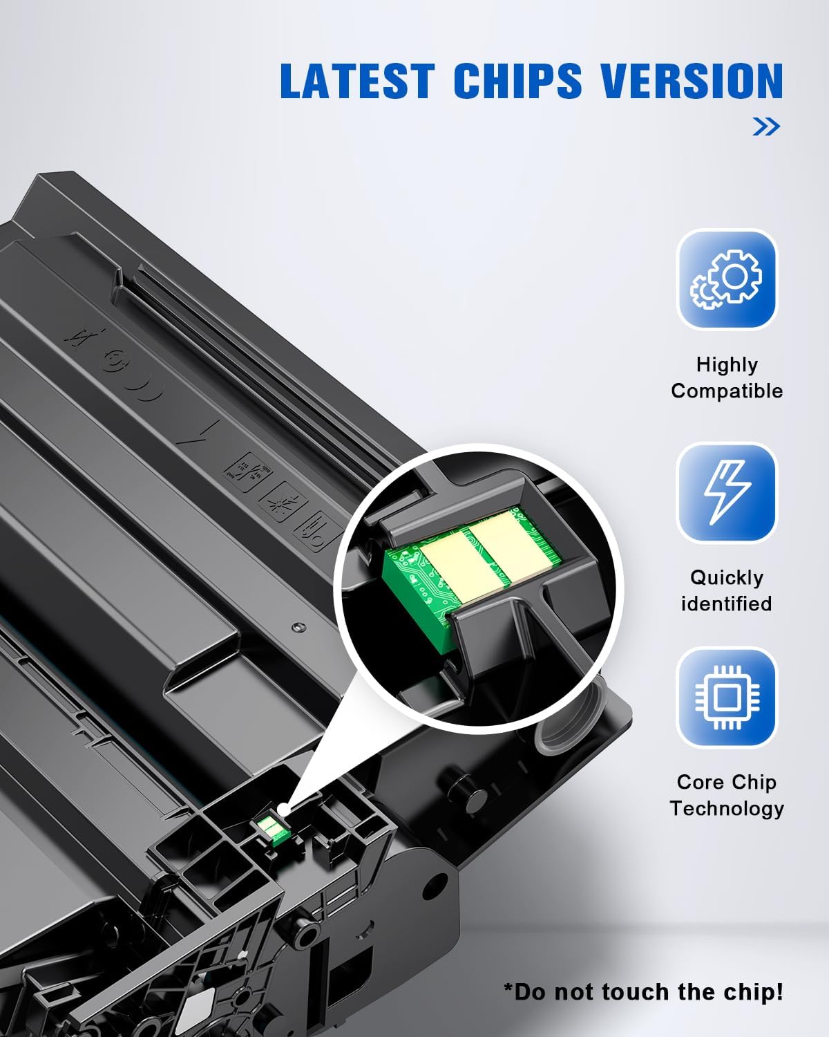 Q-image 148X Toner Cartridge Black(with Chip) Toner Cartridge Compatible Replacement for 148X 148A W1480X W1480A for Laserjet Pro 4001dw 4001dn 4001n MFP 4101fdw 4101fdn Printer (1 Black)