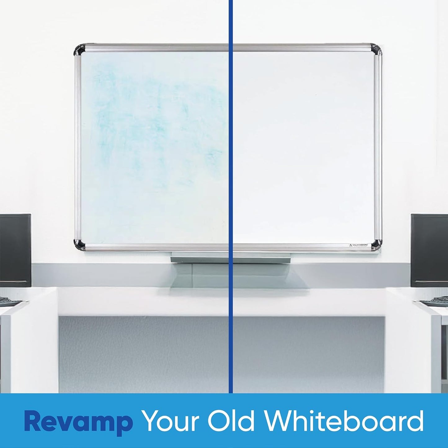 Whiteboard Sticker for Wall, 120" x 18" No Ghosting Peel and Stick Dry Erase White Board Roll, Stain-Proof Self-Adhesive Whiteboard Paper for Home, Office, Classroom