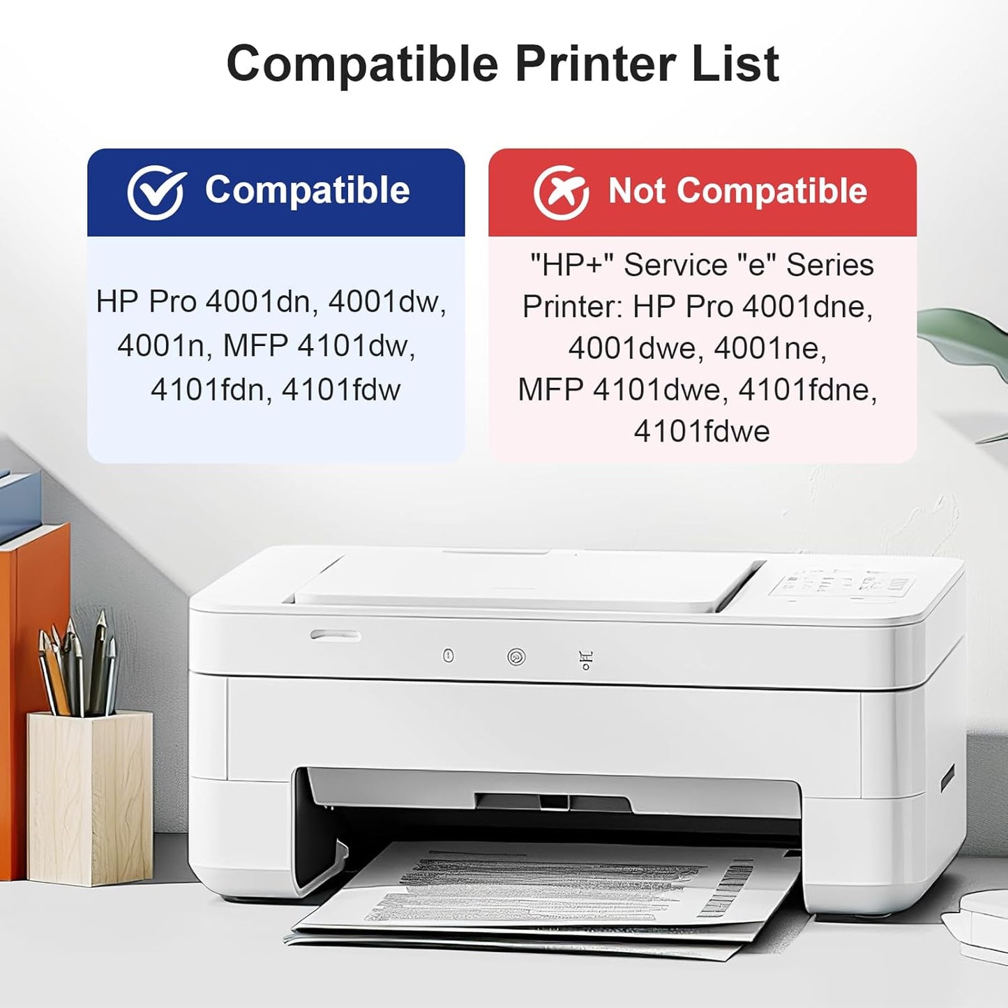 148A Toner Cartridge with Chip Black Compatible Replacement for HP 148A 148X W1480A W1480X for HP Pro 4001dw 4001dn 4001n MFP 4101fdw 4101fdn Printer High Yield Ink ( 2 Pack )