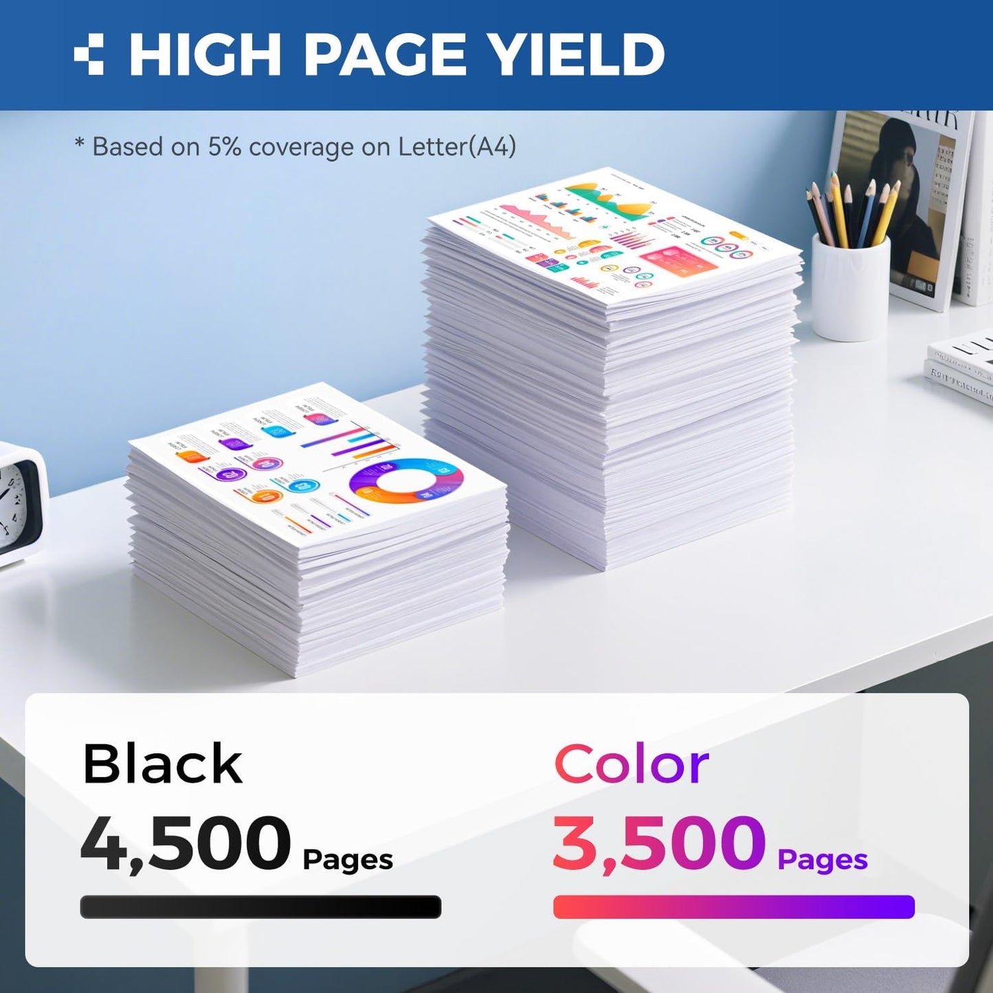 TN336 Toner Cartridge 4-Pack Replacement Compatible for Brother TN-336 TN331 TN315 MFC-L8850CDW HL-L8350CDW MFC-L8600CDW HL-4150CDN MFC-9970CDW DCP-L8400 L8450 HL-L8250 L8650 L8850 4570CDW Printer Set