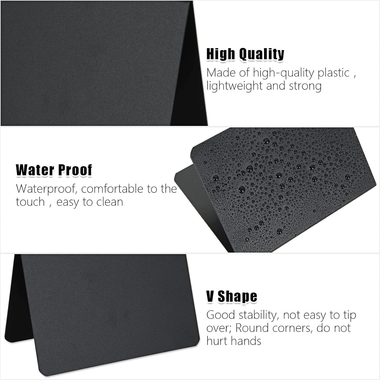 40 Pcs Mini Chalkboard Signs for Food, 4 x 3 Inch Food Labels for Party Buffet, Small Reserved Table Signs Small Chalkboard Sign, Reusable Black Mini Chalk Board, Easy to Write and Wipe Out