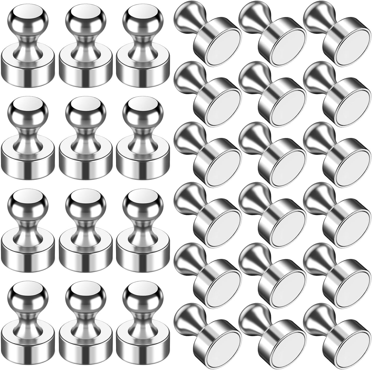VNDUEEY 30Pcs Fridge Magnets, Whiteboard Magnets Refrigerator Magnets, Small Strong Magnets for Whiteboard, Office, Classroom, Kitchen