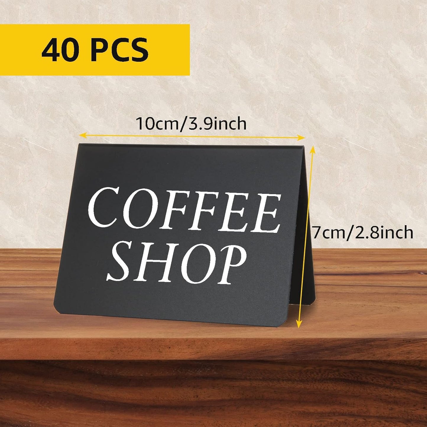 40 Pcs Mini Chalkboard Signs for Food, 4 x 3 Inch Food Labels for Party Buffet, Small Reserved Table Signs Small Chalkboard Sign, Reusable Black Mini Chalk Board, Easy to Write and Wipe Out