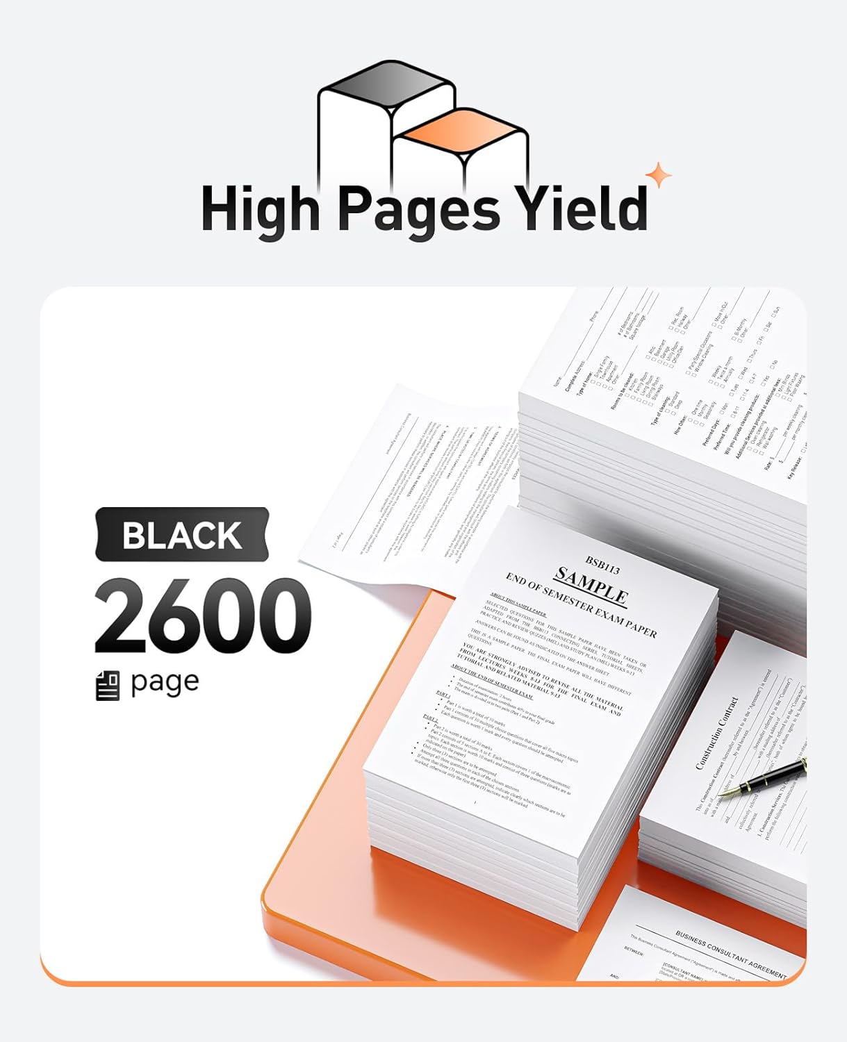 TN450 Black Toner Cartridge High Yield 2-Pack Replacement for Brother TN-450 TN-420 TN420 HL-2270DW HL-2280DW MFC-7360N MFC-7860DW DCP-7065DN HL-2230 HL-2240D MFC-7460DN FAX-2840 FAX-2940 Printer Ink