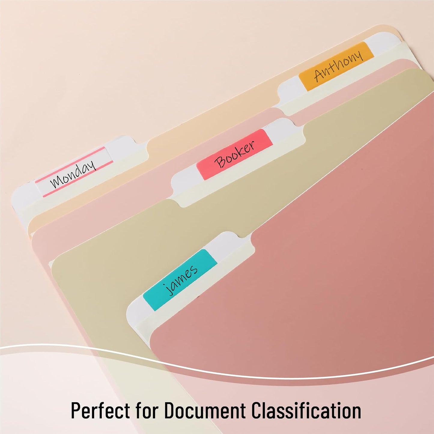 Mr. Pen- Sticky Index Tabs, 500 Pcs, 21 Sets, Colorful Sticky Tabs for Notebooks, Page Markers, Page Tabs for Binders, Page Tabs Sticky Tabs for Books, Notebook Tabs, Book Sticky Tabs for Notebooks