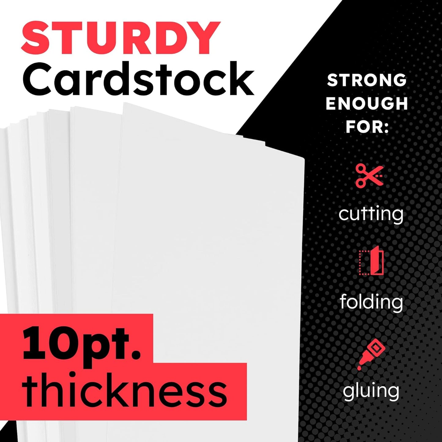 Hygloss Medium Poster Board 11x14 - 25 Poster Boards Bulk Pack - 10 Pt. Thickness White Poster Board Paper for Projects, Presentations, Displays, Signs, Crafts - Blank Posterboard Multipack 11" x 14"