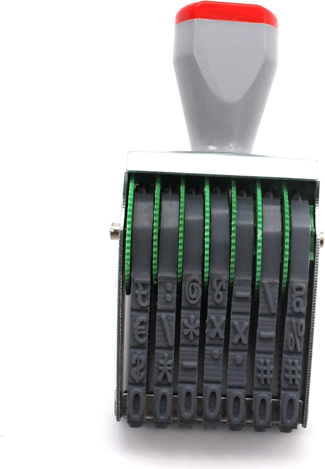 Number Stamps,7 Digit Business Stamps,Number Roller Stamp Personalized Symbol Rolling Wheel Stamp Multi-Function DIY Rubber Scrapbooking Roller Stationery Office