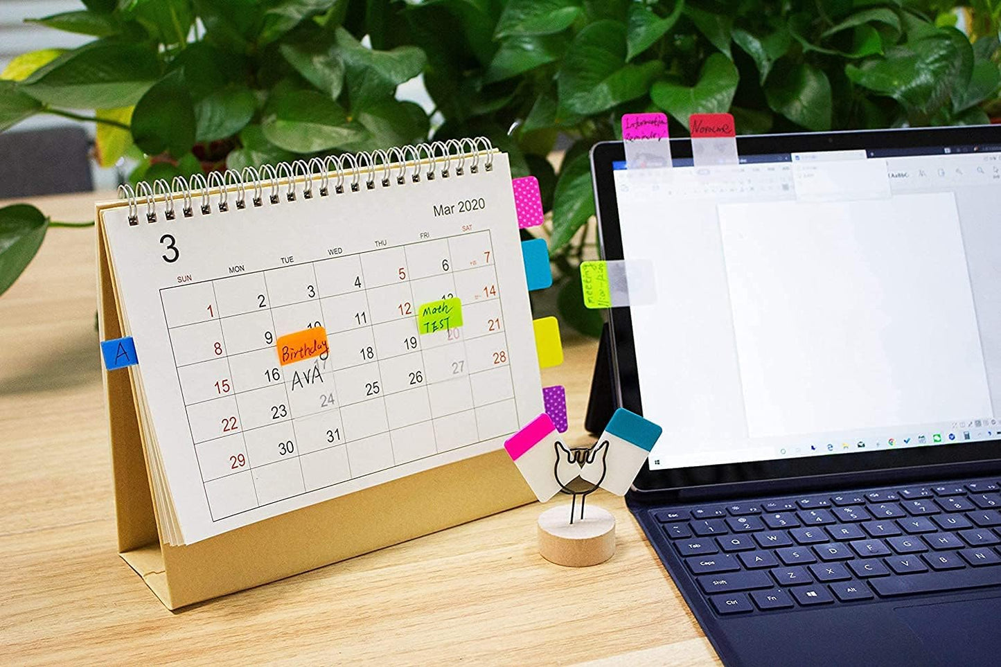 ELII 900 Pieces Tabs Sticky Index Tabs,Writable and Repositionable File Tabs Flags Colored Page Markers Labels for Reading Notes, Books and Classify Files, 41 Sets (Index Tabs)