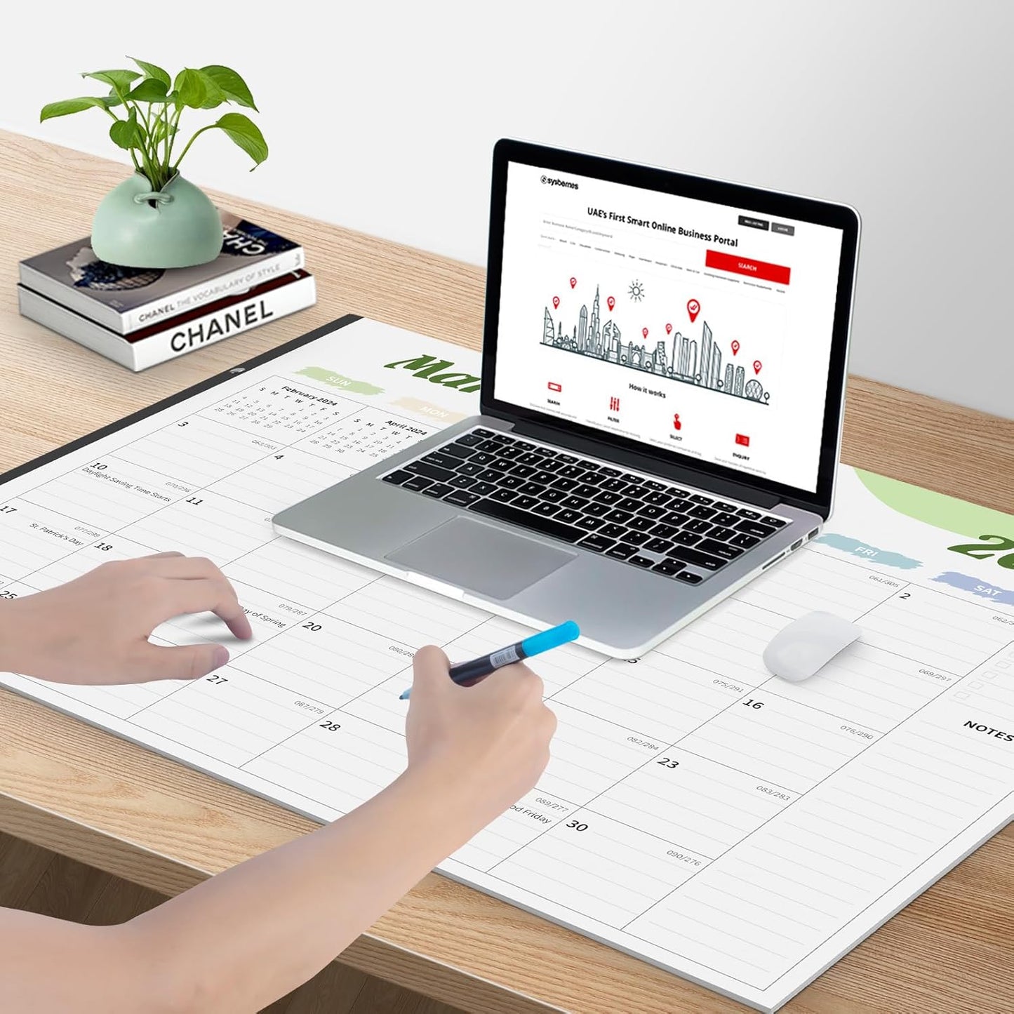 Desk Calendar 2025-2026, Desk Calendar Large 22x17, 18 Months Desk Top Calendar, From July 2025 to December 2026 with To Do & Notes, Holiday & Julian Date for Home, School & Office