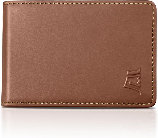 Kings Loot Wallet for Men | Customized Minimalist Slim RFID Blocking Leather Design with Cash Pocket & Card Pull Strap | Holds 1-15 Cards | Stylish & Durable Wallets