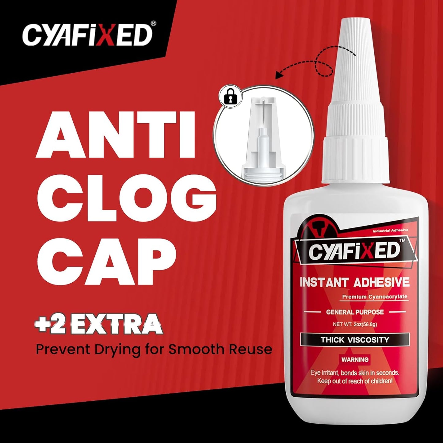 Super Glue Thick 113.6 Gram. Clear Heavy Duty All Purpose Ca Superglue Repair Wood Furniture Plastic Crafts Shoe Sole, Instant Cyanoacrylate Adhesive for Ceramic Leather Metal Glass Pottery Rubber