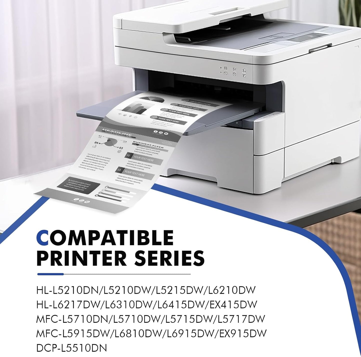 DR-920 DR920 Drum Unit Black 1-Pack Compatible Replacement for Brother DR920 DR 920 DR-920 for HL-L5210DN L5210DW L5215DW L6210DW L6217DW L6310DW L6415DW MFC-L5710DN L5710DW L5715DW L5915DW Printer