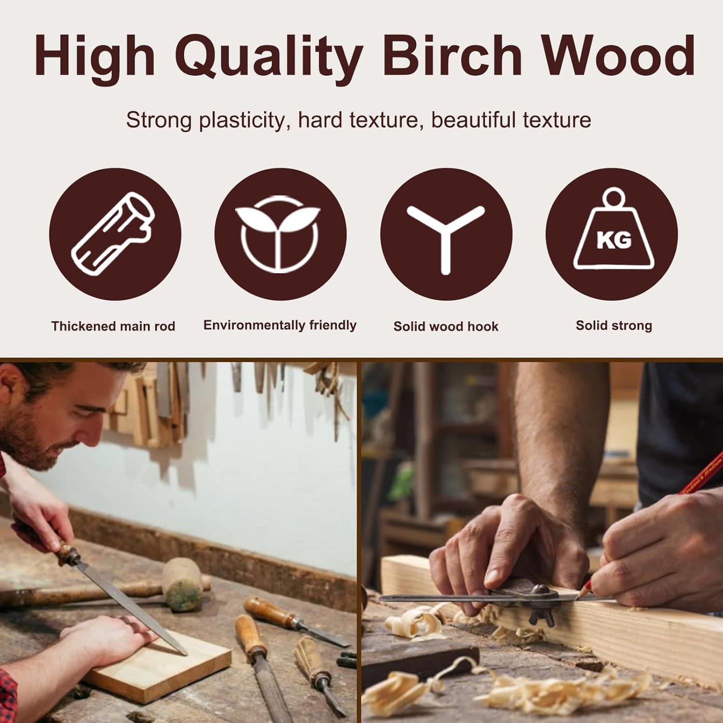 Solid Wood Coat Rack – 73" Freestanding Coat Racks Stand with 14 Hooks & Stable Round Base, Adjustable Height Modern Wooden Hall Tree for Entryway, Bedroom, Office, Home (Mahogany Round)