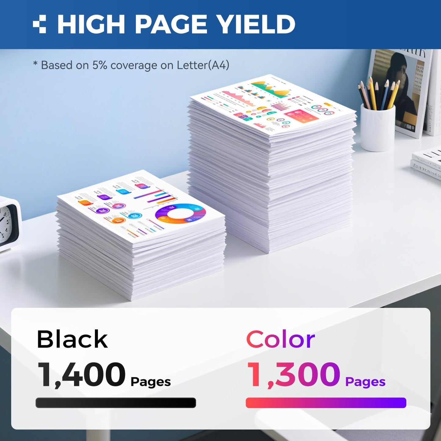 TN223 Toner Cartridge Set 4-Pack Black Color Replacement for Brother TN-223 TN227 Compatible with HL-L3270CDW HL-L3210CW MFC-L3770CDW HL-L3290CDW MFC-L3750CDW L3710CW HL-L3230CDW L3230CDN Printer Ink