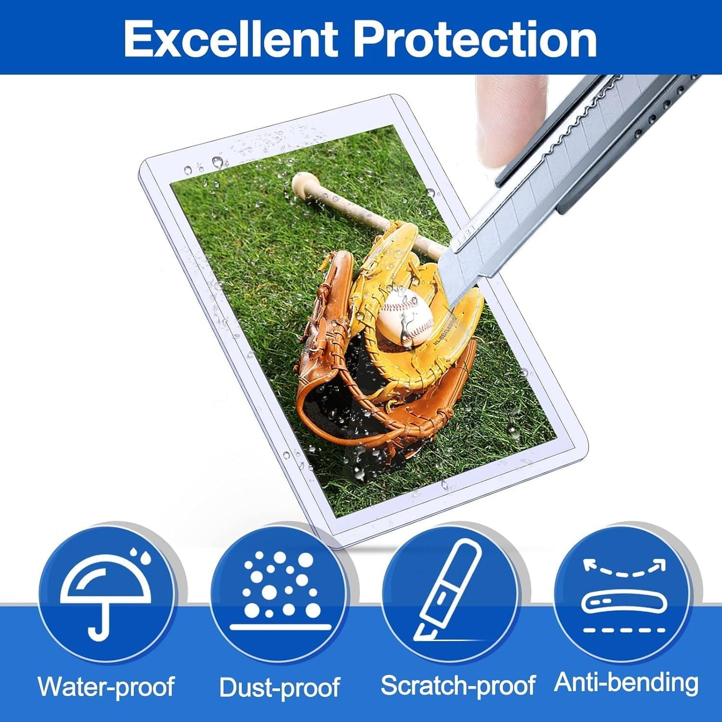 200 Count Topload Card Holder, Sooez 35PT Topload Card Protector, 3" x 4" Hard Plastic Card Sleeves, Baseball Card Protector, Rigid Toploading Card Case for Collectible Trading Sports Cards