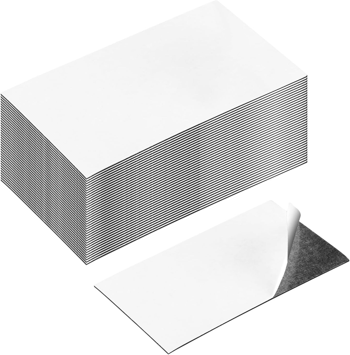 Magnetic Sheets with Adhesive Backing 2 x 3.5 Inch, 300 Packs Business Card Magnets Peel and Stick, Business Cards Customizable, Adhesive Magnetic Sheets, Custom Business Cards Personalized