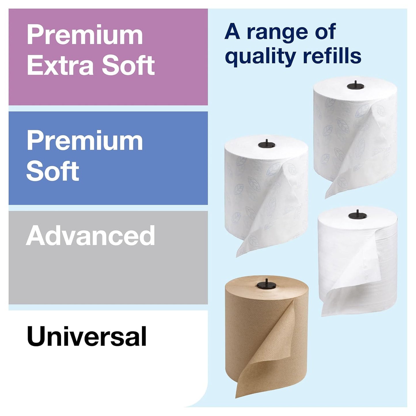 Tork Matic Hand Towel Roll Dispenser with Intuition Sensor, Stainless Steel, Image, H1, One-at-a-Time Dispensing - 461202