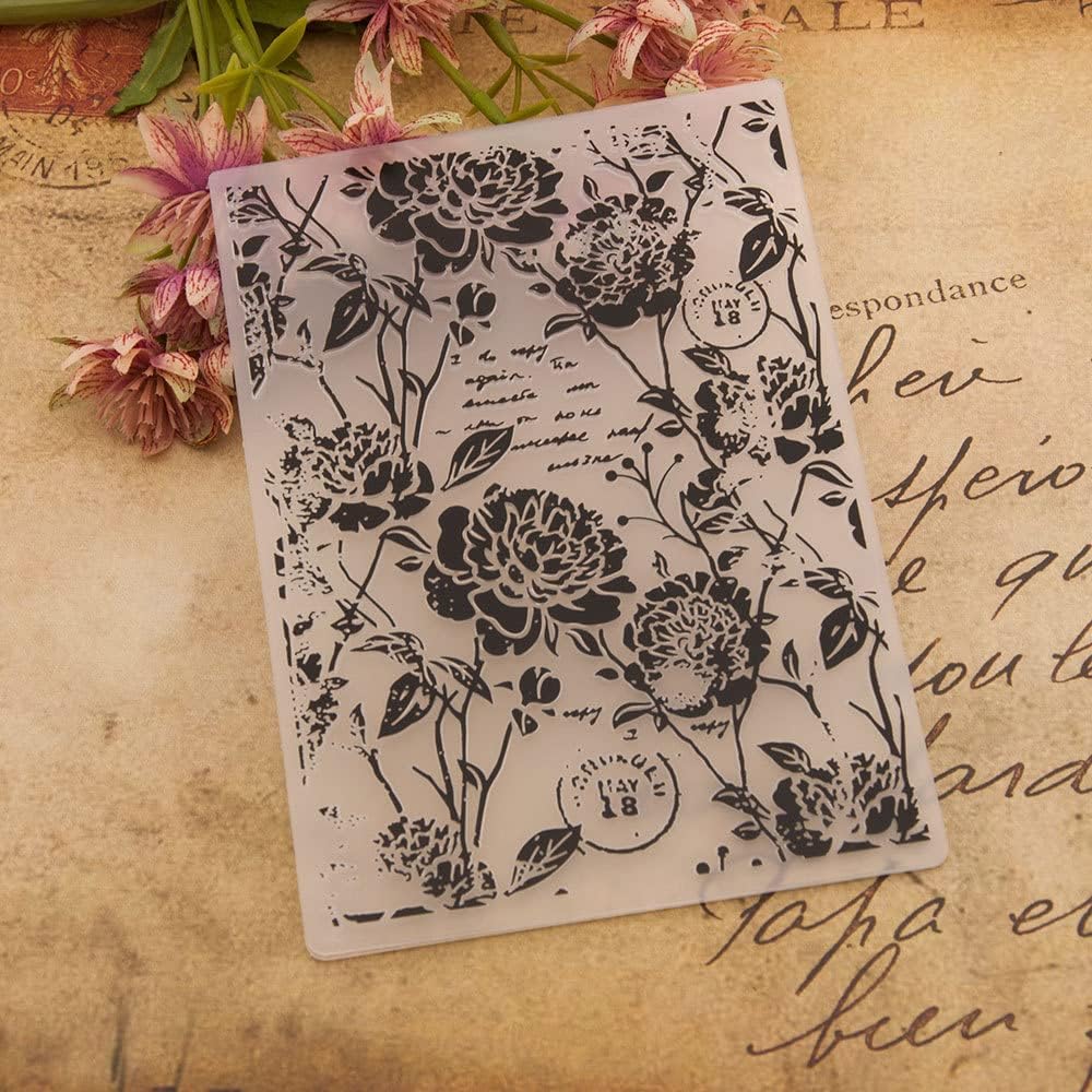 NZJ 3D Christmas Flower Summer Frame Butterfly Plastic Embossing Folders for Card Making, Scrapbooking and Other Paper Crafts