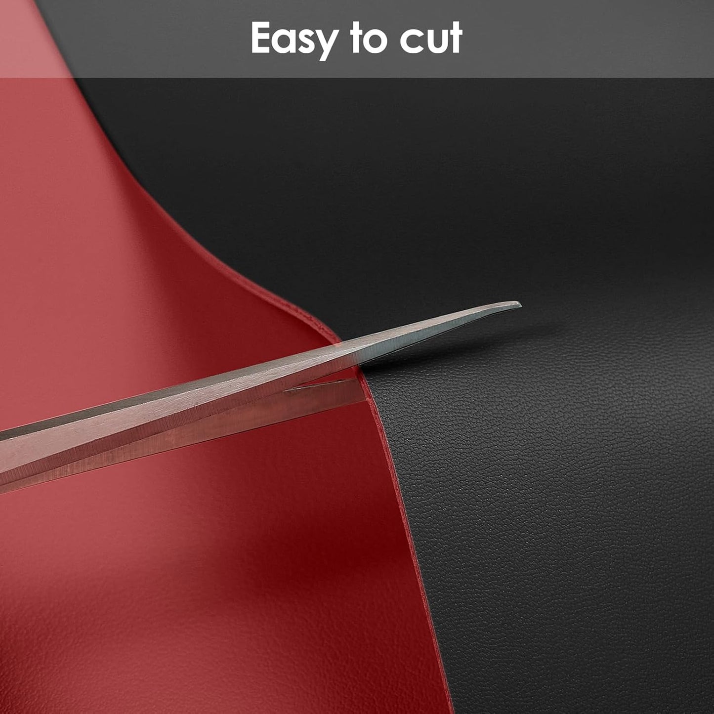 Leather Desk Mat,1.8mm Thick,12x42 Inch Desk Cover,Desk Protector Mat,Dresser Cover Top,Nail Table Mat,Dresser Cover,Quartz Countertop Protector,Table Sticker Cover(Black+Wine Red,12×42)