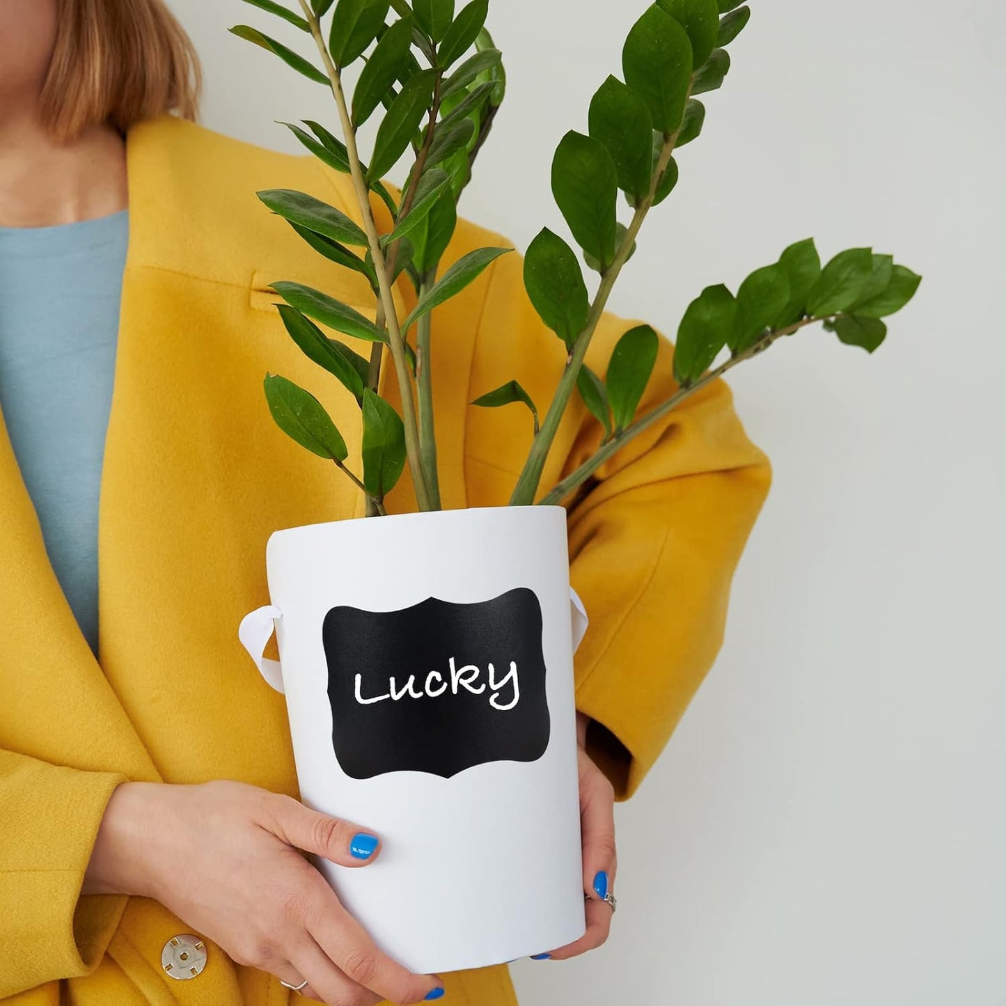 ONUPGO Chalkboard Labels (48 Pack), 4" x 3" Reusable Blackboard Stickers, Waterproof Chalkboard Sticker for Jars, Parties Decoration, Craft Rooms, Weddings, Storage, Organize Your Home & Kitchen