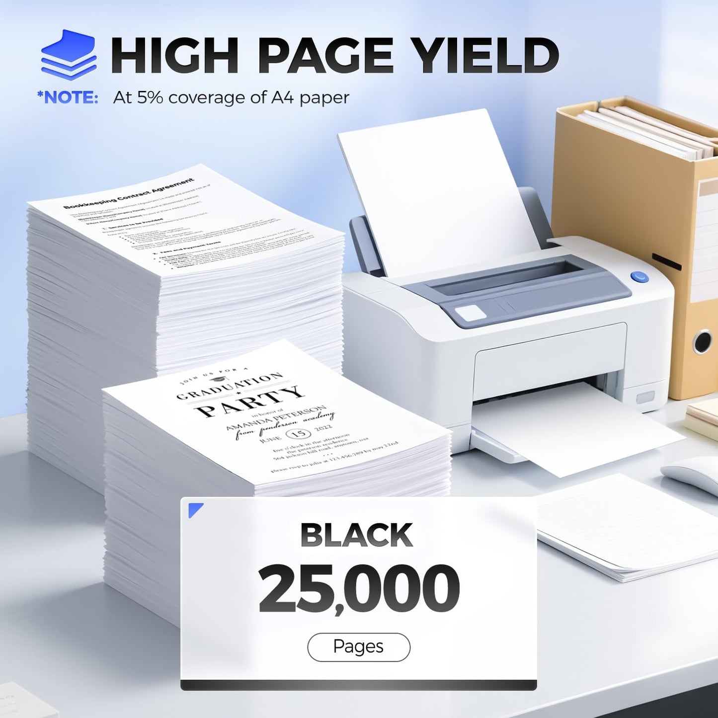 56F1U00 Toner Cartridge Black 1-Pack Ultra High Yield (with Chip) Remanufactured for 56F1U00 Toner Compatible with Lexmark MS421dn MS521 MS621 MS622de MX321adw MX421 MX521de MX522 MX622 Laser Printers