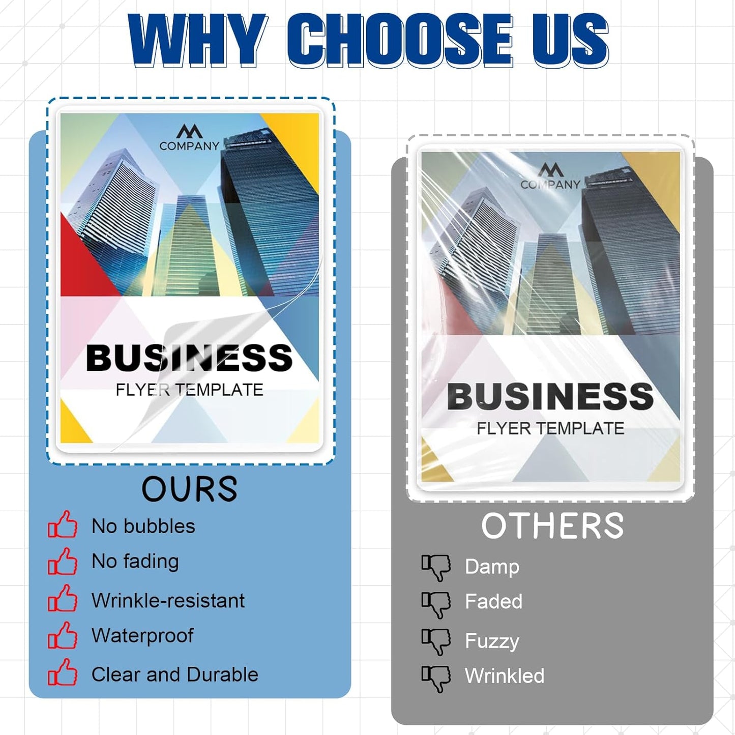 50 Pack 9x11.5inch 10mil Letter Size Laminating Sheets Thermal Laminating Pouches Laminator Sheets File Card Laminator Pouches 8.5x11inch for Work Permits Cards File Photos (50, 9"x11.5"-10mi)