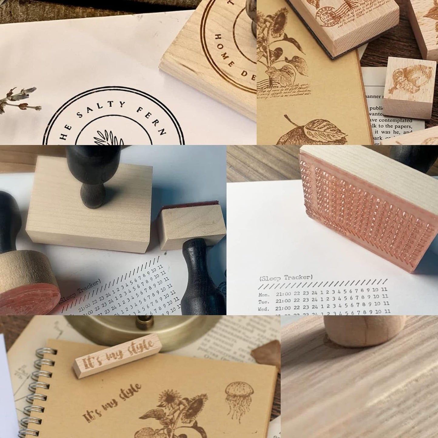Custom Stamp with Logo Text - Personalized Rubber Stamp with Handle - Address Stamps for Business or Crafting - Round 3"