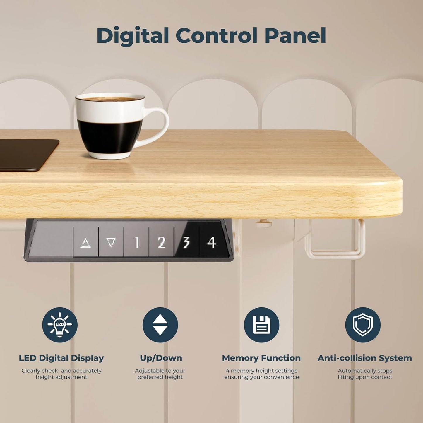 Small Adjustable Stand Up Desk for Children,One-Piece Standing Desk 31.5 x 19.7 Inch, Home Office Desk Computer Workstation, Maple