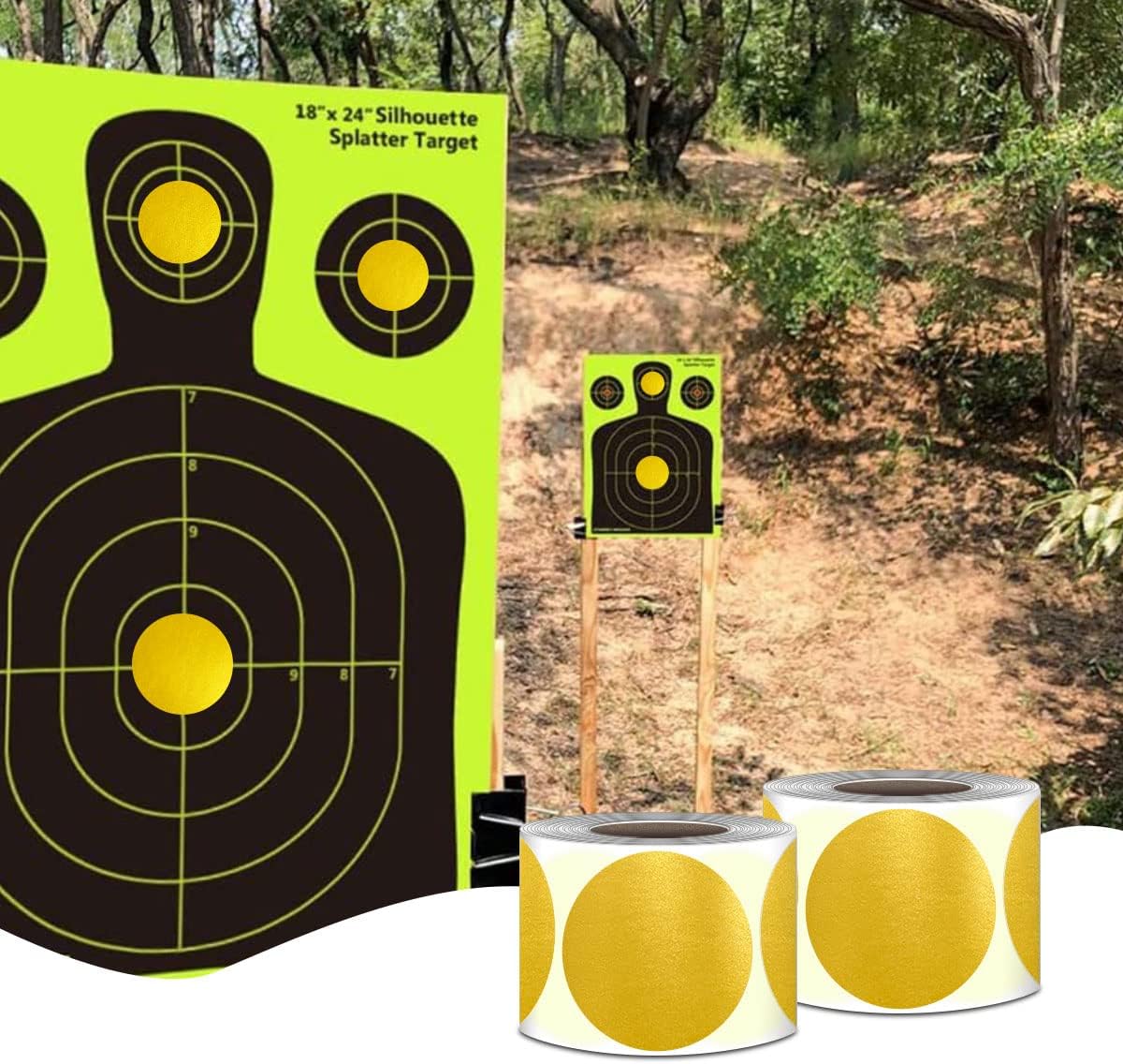 PARLAIM 3 X 3 inch Color Code Dot Stickers, 500pcs 3" Gold Round Color Coding Circle Labels per Roll in Dispenser Box for Inventory Storage Present Box