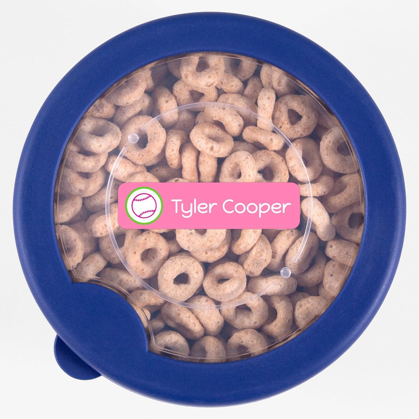 Name Bubbles - Custom Small Rectangle Name Labels for Kids (64 Labels) - Personalized Waterproof Name Stickers for Daycare, Lunch Boxes, Water Bottles, Shoes, School Supplies, & Camp (Baseball)