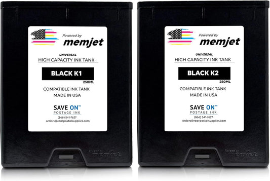 Save On Postage Ink, (2-Pack Memjet Ink Cartridge Compatible Formax CJ-24 | Memjet Ink Compatible HI-Cap Black Ink Tank for ColorMax7 and ColorMax8 | 2 Pack