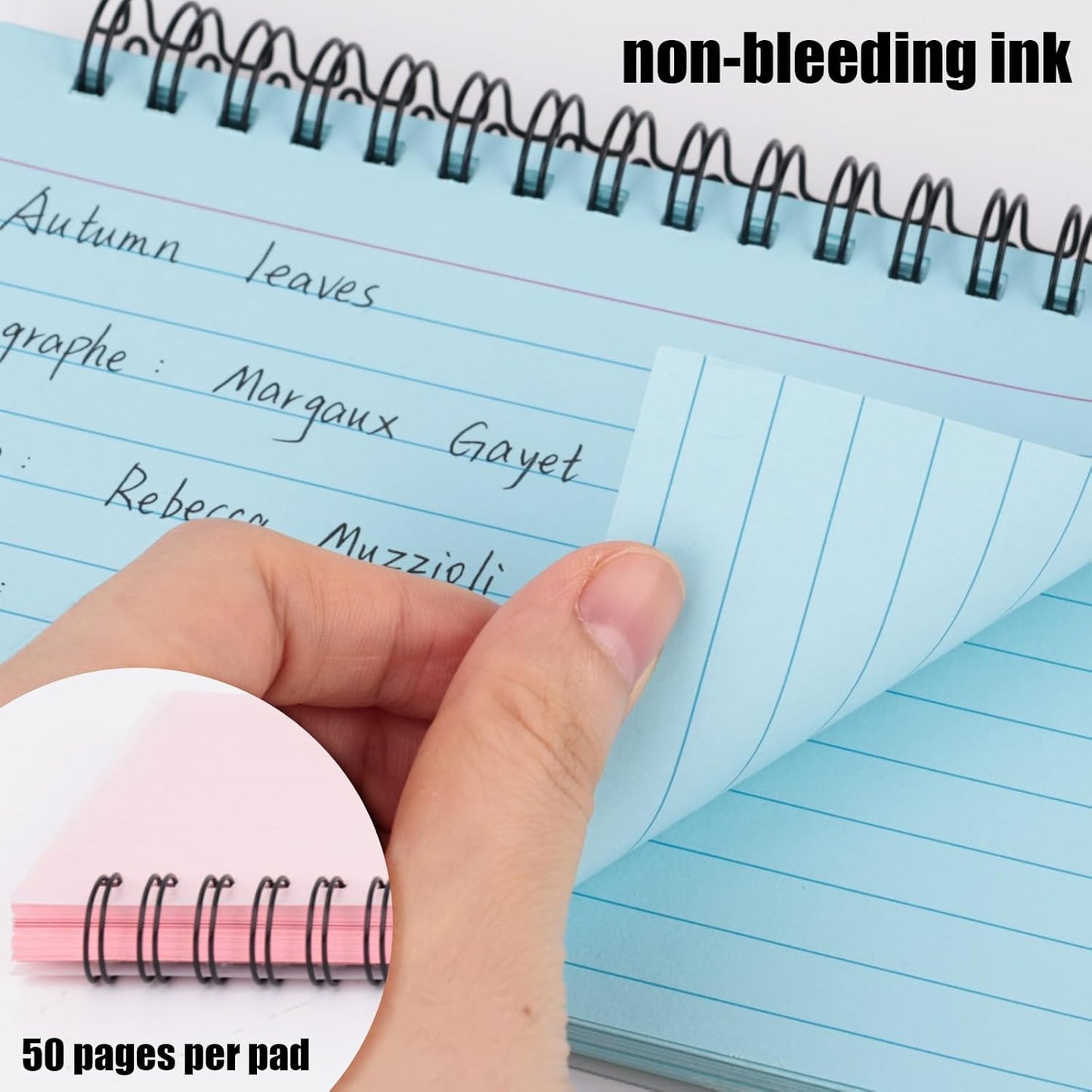 Koogel 400PCS Index Cards, 4x6 Colored Ruled Index Cards with Rings for Back to School, Flashcards Heavy Note Card with Waterproof Covers for Studying Learning School College Office Supplies, 8 Colors