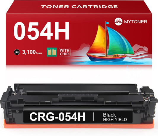 MYTONER 054H Black Toner Cartridge Compatible Replacement for Canon 054H 054 CRG-054H CRG-054 for Color imageCLASS MF644Cdw MF642Cdw LBP622Cdw MF641Cw Printer (1 Pack)