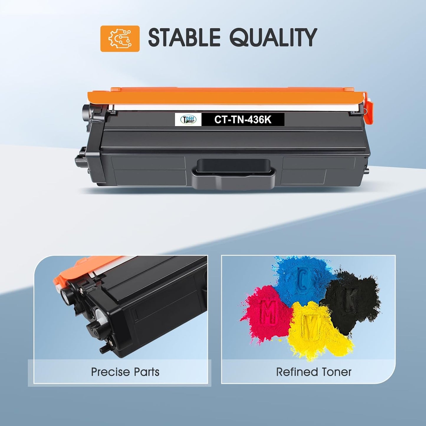 TN436 TN-436 Toner Cartridge Compatible for Brother TN436 TN 436 TN-436 TN436bk Toner Cartridge Brother MFC-L8900CDW HL-L8360CDW HL-L8360CDWT HL-L9310CDW MFC-L9570CDW Printer (BCYM, 4 Pack)