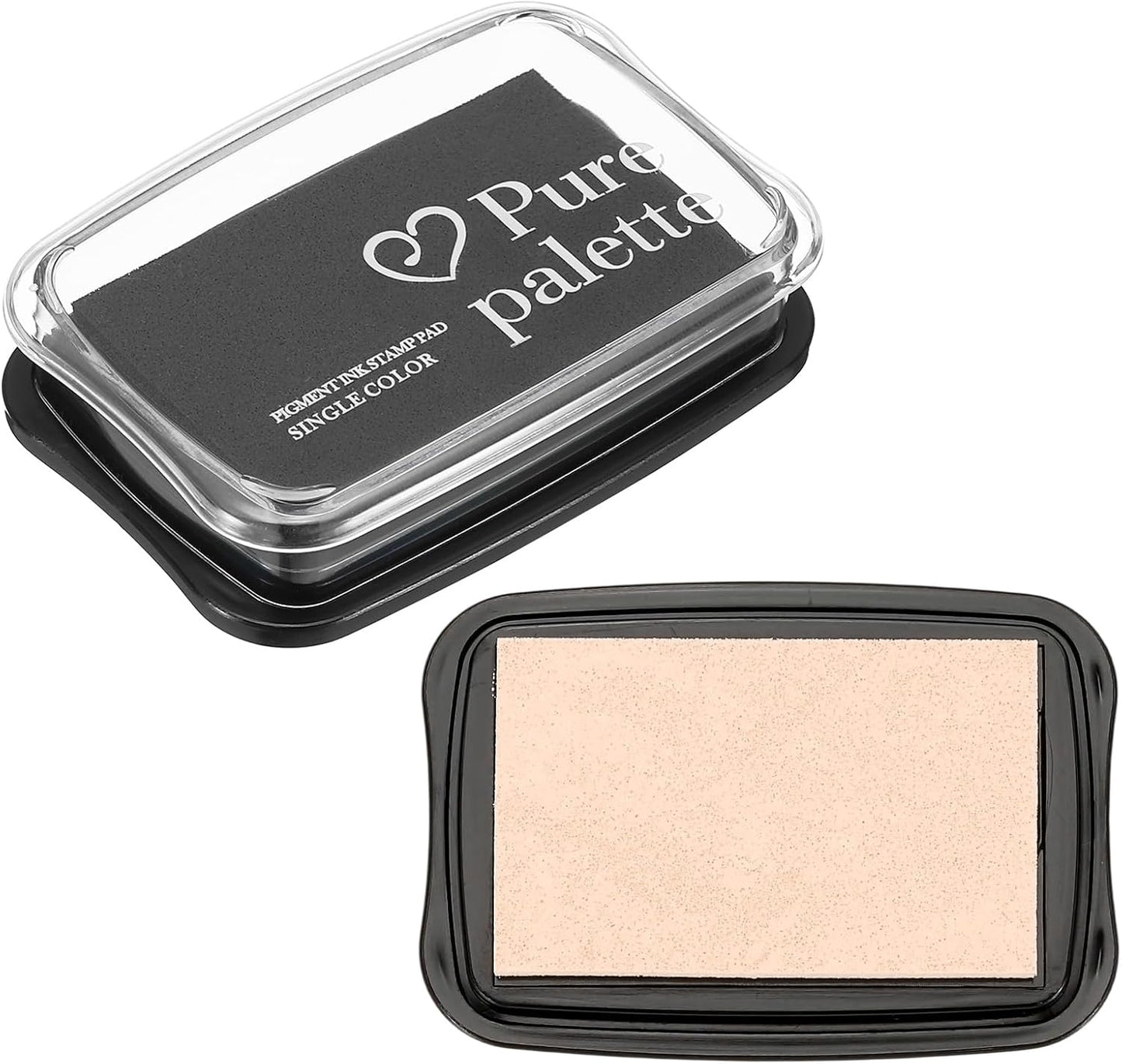 PATIKIL 3"x2" Large Stamp Pad, 2Pcs Washable Craft Ink Pad for Rubber Stamp Card Making Stamping Scrapbook Fingerprint Handprint, Yellow/Black