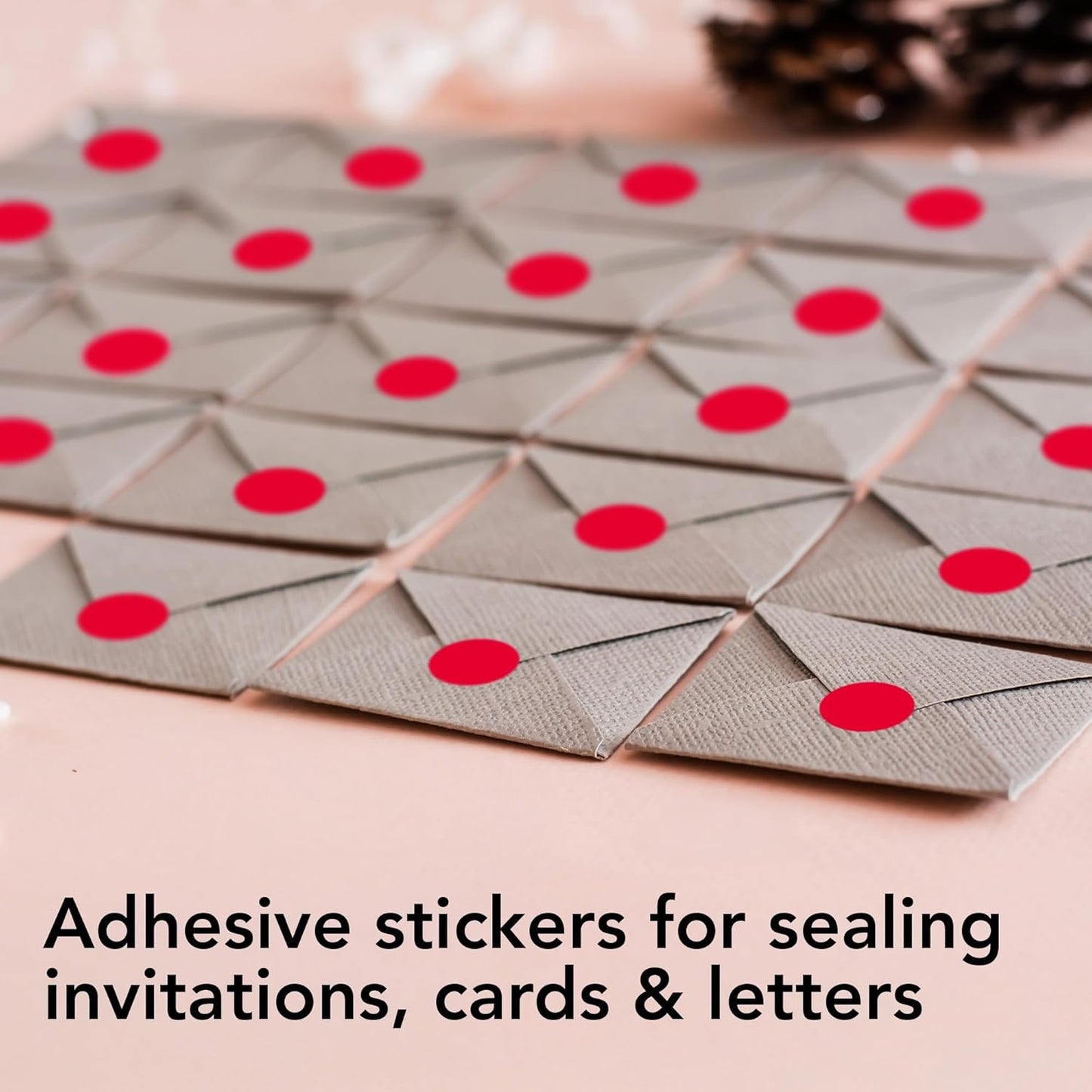 Perco Red 1/2-Inch Round Circle Dot Sticker Labels with Easy Peel Perforation - 3,000 Labels per Roll - Strong Adhesion, Vibrant Colors for Organizing, Crafting & More - Made in USA