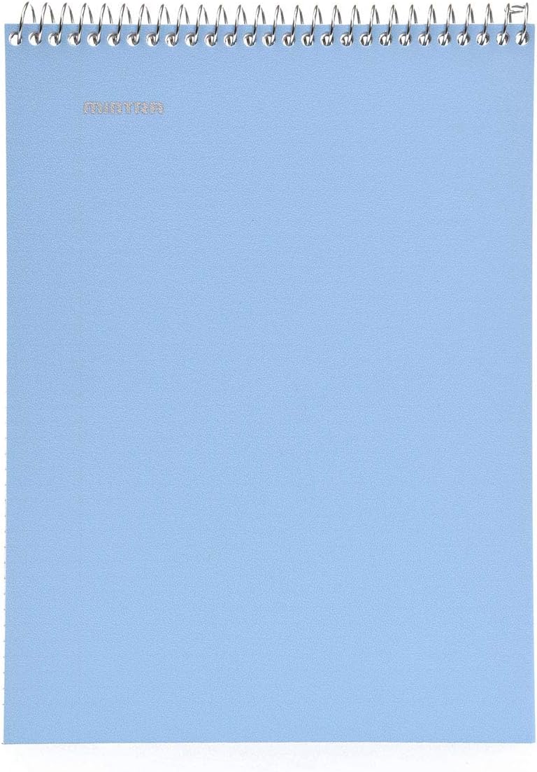 Mintra Office TOP BOUND Durable Spiral Notebooks (Arctic Ice, Chili Oil, Green Olive, College Ruled 3pk)