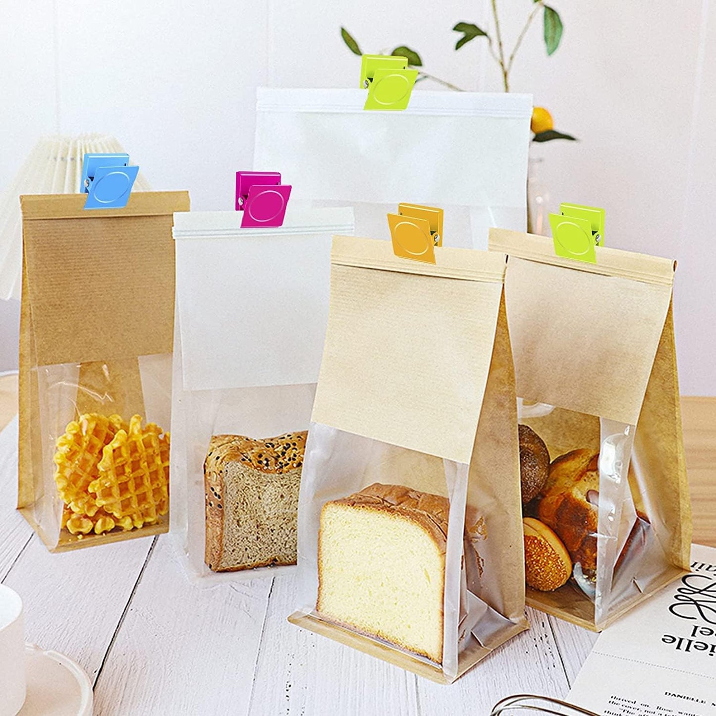 Grtard 24 Pack Magnetic Clips Heavy Duty, Colorful Strong Fridge Magnet Clips Heavy Duty, Metal Magnet Clips for Fridge, clip Magnets, Magnetic Clips for Refrigerator, Locker, Whiteboard, Home, Office