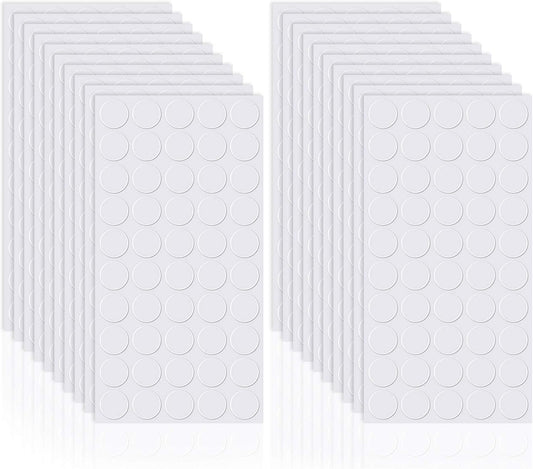 Zonon 1000 Pcs Double Sided Adhesive Dots Clear Glue Point Tape Stickers Balloon Glue Round Mini No Traces Adhesive Sticker Dot Sticker for Classroom Decor Craft DIY Office (0.79 Inch/ 20 mm)