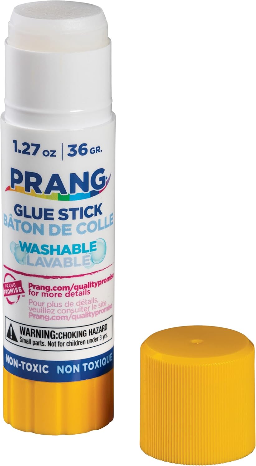 Prang Washable Glue Stick, Clear, 1.27 Oz, 1 Count