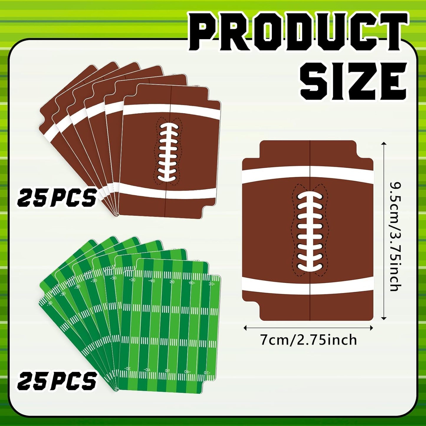 50pcs Football Card Dividers Plastic Index Card Storage Dividers with Tabs Card Separators for Sports Game Football Card Collection