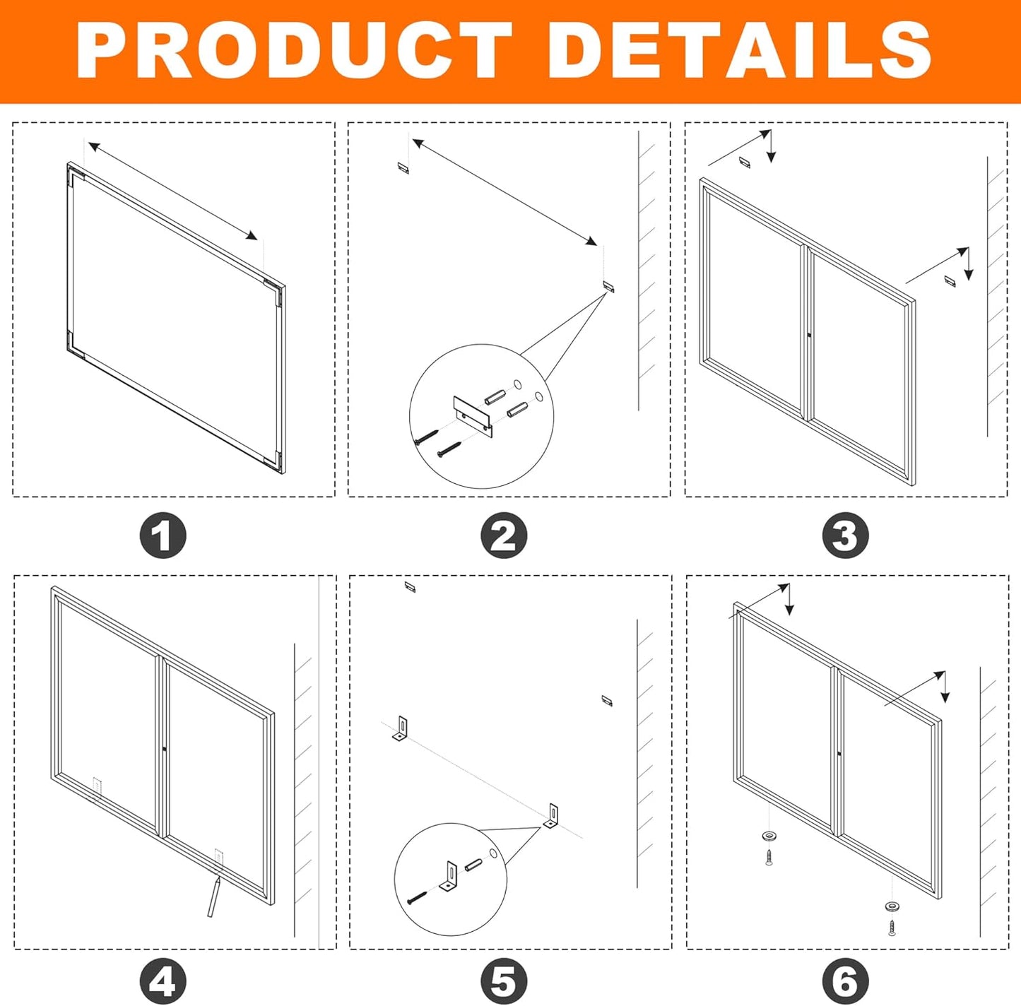 Enclosed Bulletin Board,Outdoor Bulletin Board,43.3 * 31.5’’ Lockable Cork Noticeboard with Aluminum Frame,Weatherproof Display Cases for School, Office,Commercial