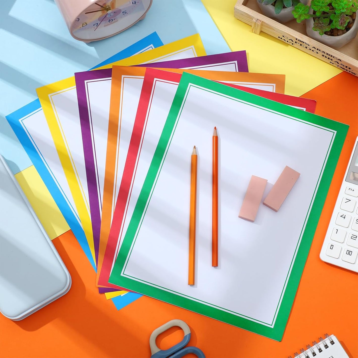 Teling 180 Pcs Trifold Poster Board Set, 8 Pcs 36 x 48 Trifold Display Presentation Cardboard Science Project Board with 172 Sheet Title Letter Stickers for Classroom School Office