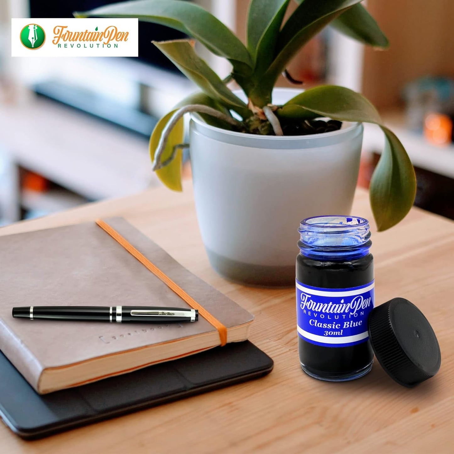 FPR Classic Blue Fountain Pen Ink - 30 ml Saturated Blue Ink Bottle for Smooth, Effortless Writing - Professional/Daily Use Refill Ink for Fountain Pen - Premium Stationery Supplies