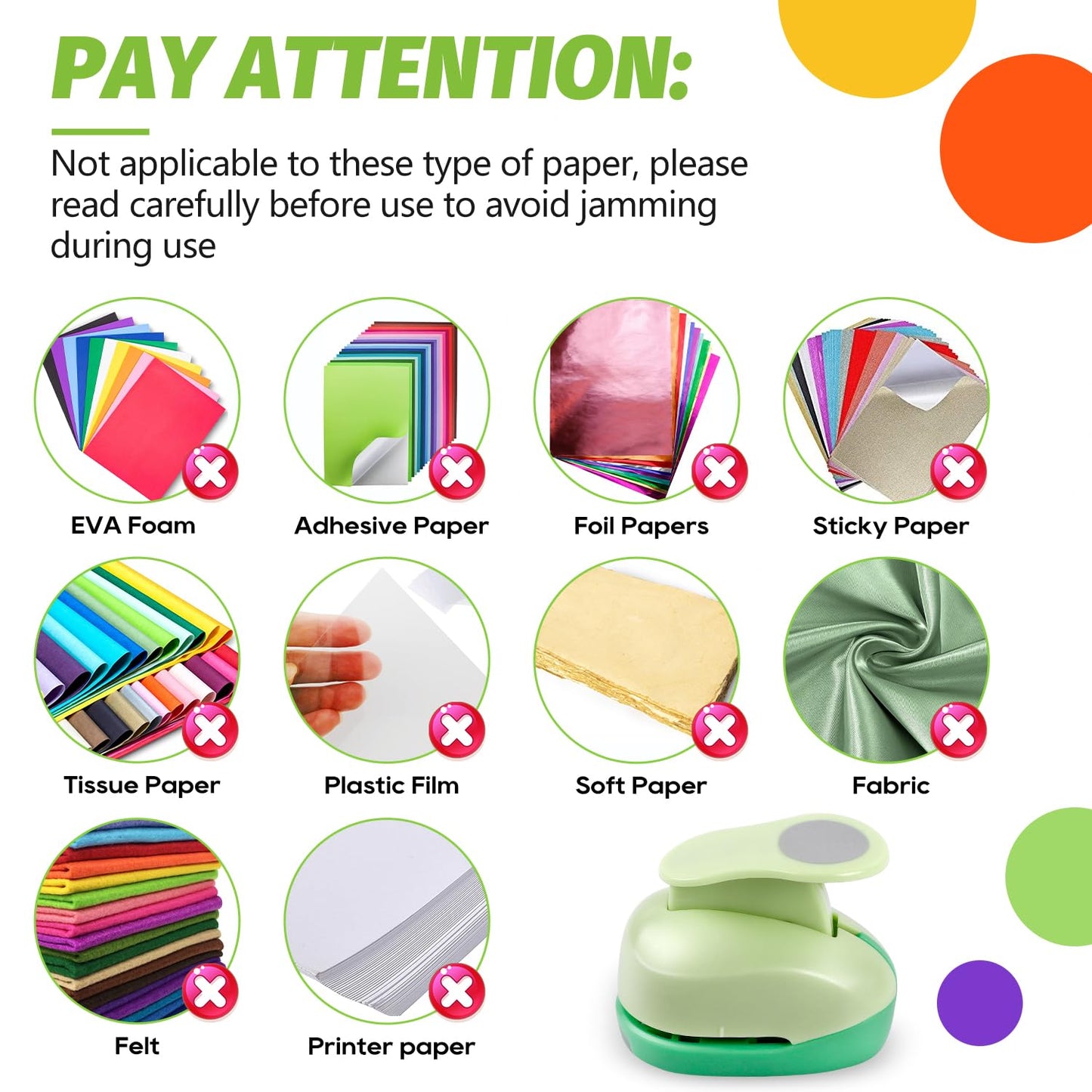 UCEC 2 Inch Circle Punch, Paper Punch, 2 Inch Hole Punch, Circle Hole Punch Cutters for Paper Crafts DIY Handmade Crafting Scrapbook Tools Cards Arts Fun Projects