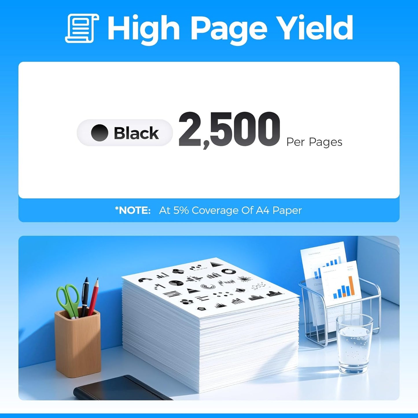 MLT-D105L Toner Cartridge Black 2-Pack High-Yield Replacement for Samsung MLT-D105L D105L Compatible with Samsung ML-2525 ML-2540 ML-2580N ML-1910 ML-1915 SCX-4623F SCX-4623FN SCX-4600 SF-650 Printers