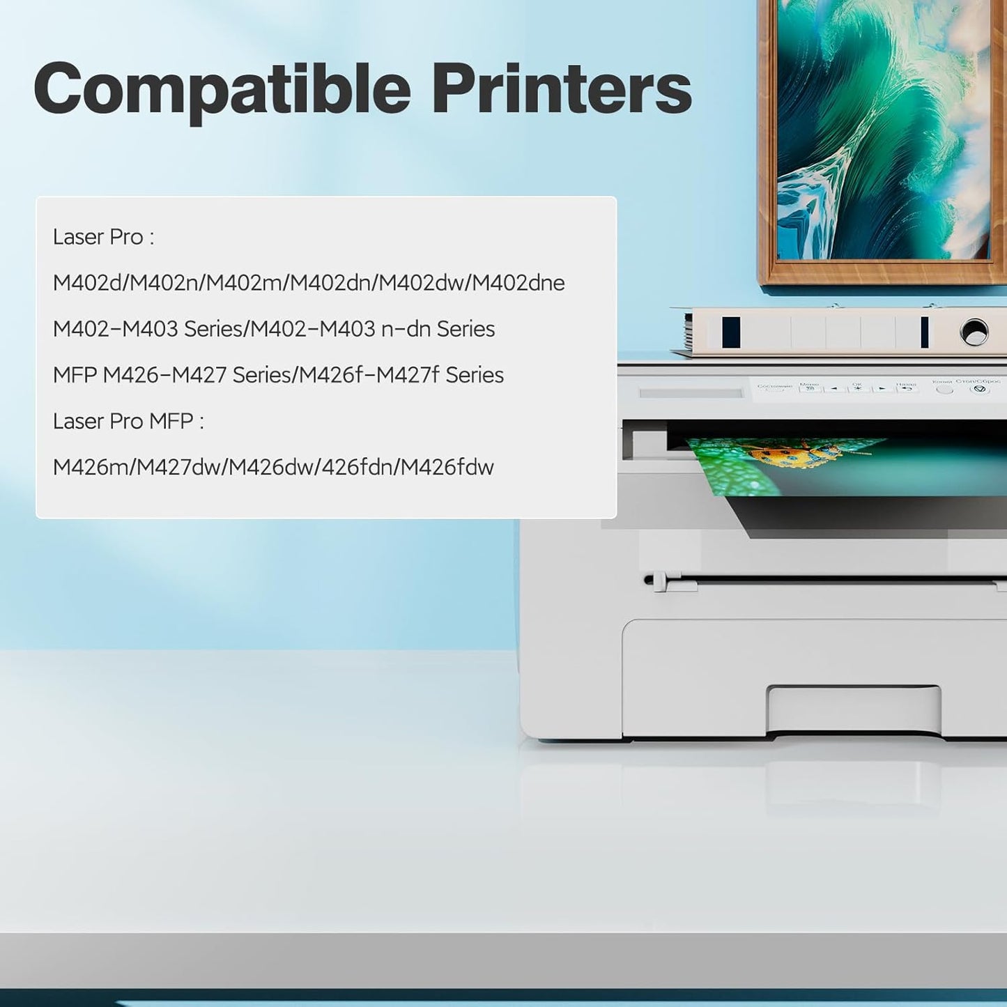 CF226X 26X Toner Cartridges Black (2-Pack) for HP 26X 26A CF226A, Laser Jet M402n M426fdw Toner Cartridges, CF226 for Laser Jet pro M402n M426fdw M402dn M402dw M402m Pro MFP M427dw M426dw M426fdn