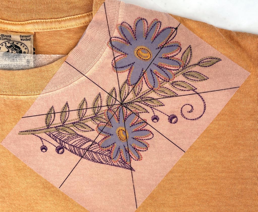 Print & Stick Target Paper, Adhesive Machine Embroidery Templates, for Inkjet & Laser Printers